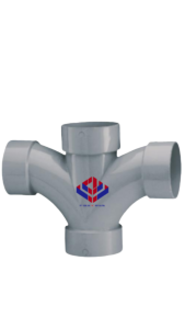 Larger Radius Double Tee PVC Rucika D 75x50mm (3x2")