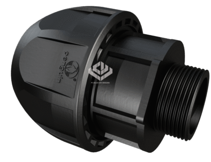 Male Threaded Adaptor (MTA) HDPE Penguin Smart Compression 32 mm (1")